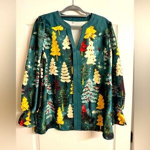 Christmas blouse New WITHOUT tags